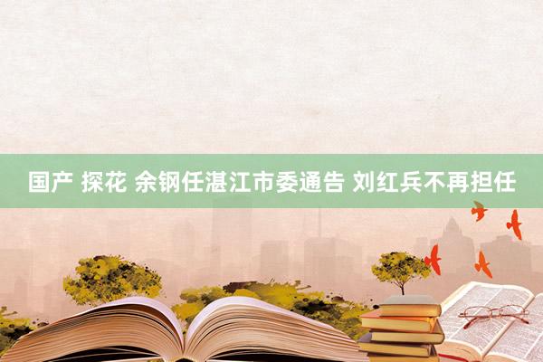 国产 探花 余钢任湛江市委通告 刘红兵不再担任