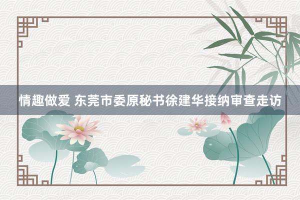 情趣做爱 东莞市委原秘书徐建华接纳审查走访