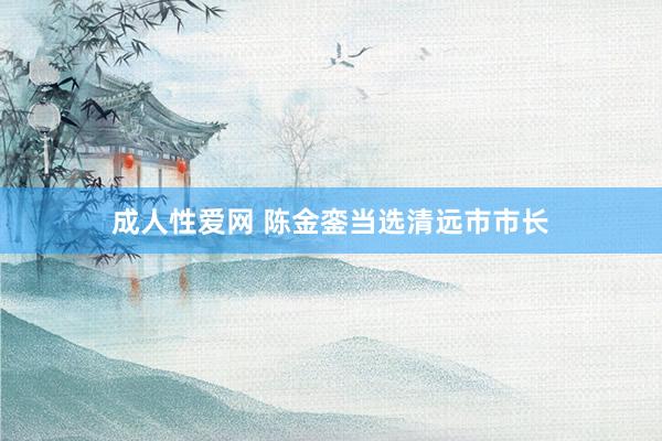 成人性爱网 陈金銮当选清远市市长